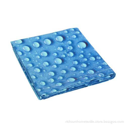 3D water printed tea towel
